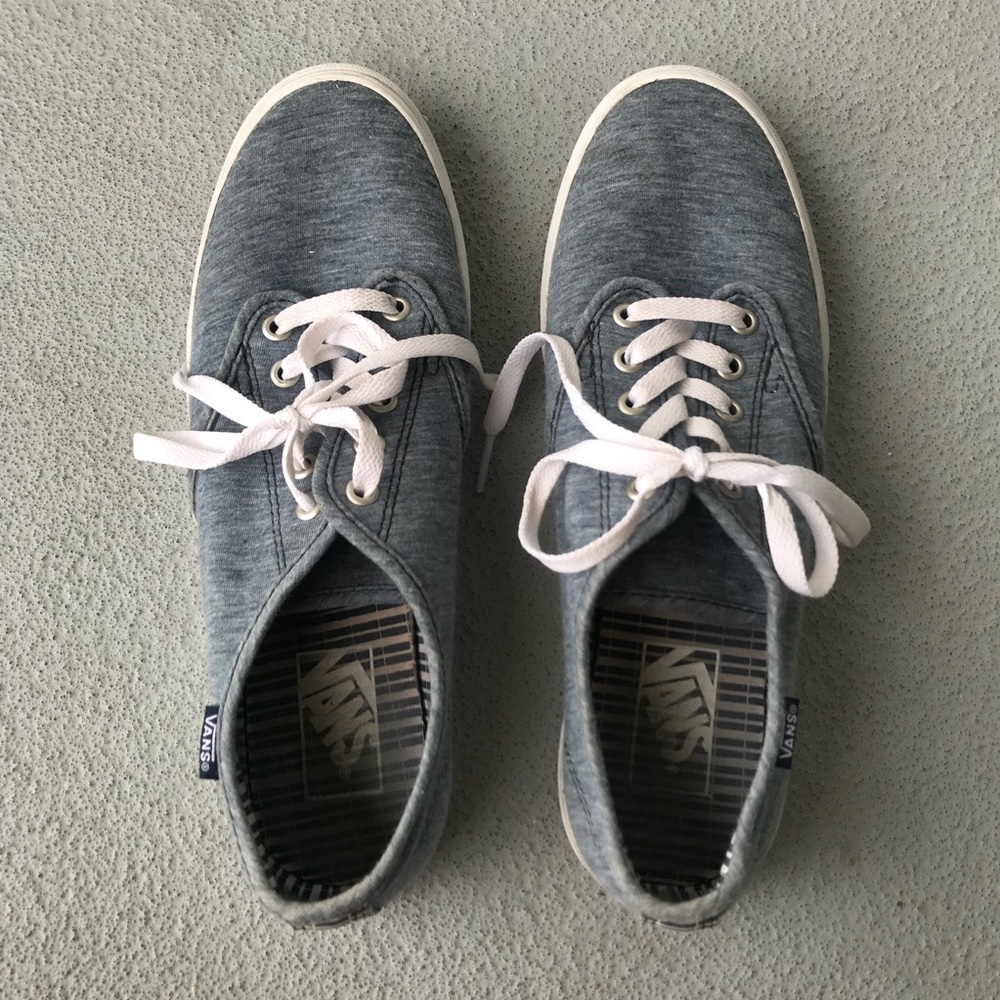 Vans heather blue shoes